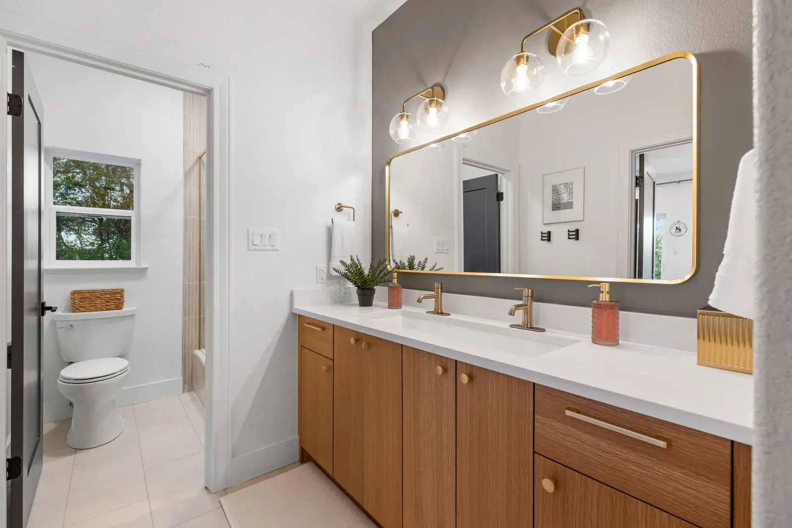 Taupe Accent Vanity