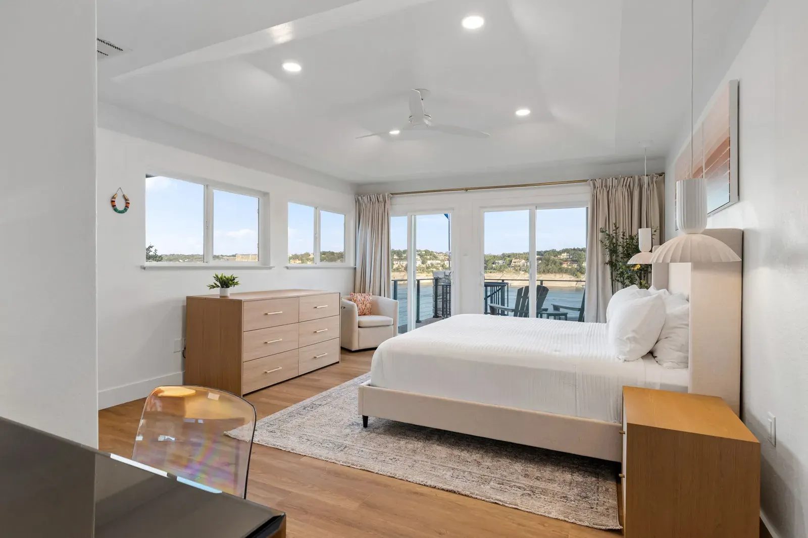 Bright Bedroom Tray Ceiling